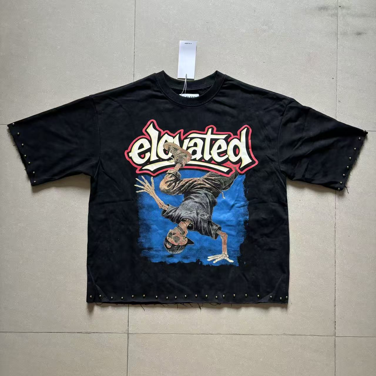 2003-kleep-s-n-jersey-3-4-sleeve-crop-top-tee image 2