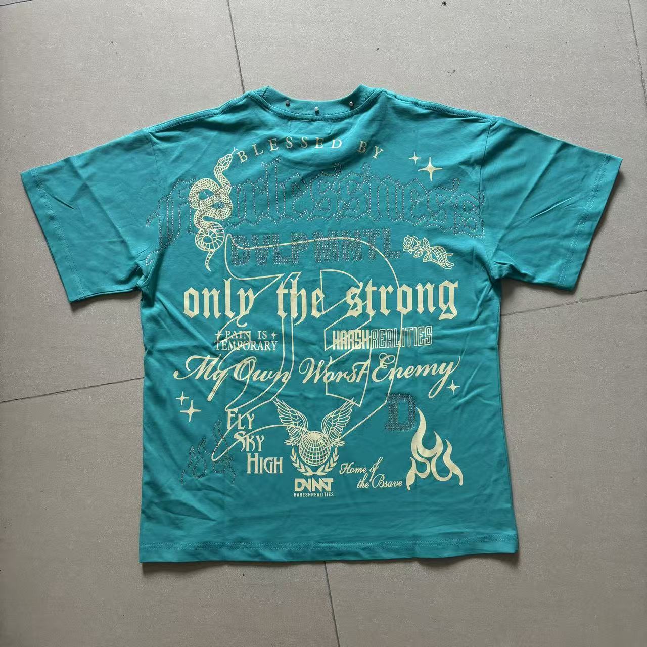 2108-r3bel-only-the-strong-graphic-crop-tee image 3