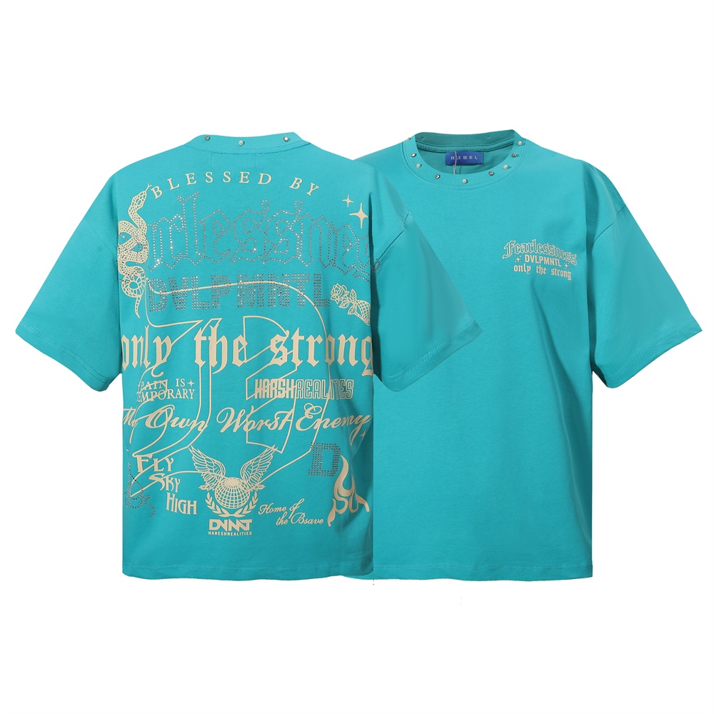 2108-r3bel-only-the-strong-graphic-crop-tee image 4